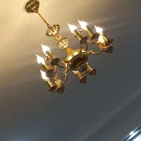 ابکاری طلا بسیار شیک|لوستر و چراغ آویز|اهواز, زیتون کارمندی|دیوار