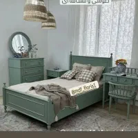 تخت خواب، تخت نوزاد، میزتحریر، میز آرایش،|تخت و سرویس خواب|آستارا, |دیوار