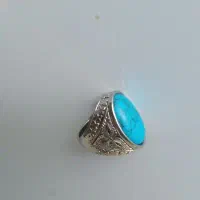 انگشتر فیروزه با رکاب نقره  ای قیمت پیشنهاد بدین|جواهرات|برازجان, |دیوار