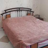 تخت دو نفره فلزی و چوبی