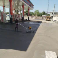 بتن ریزی کف و سقف با ماله پروانه ای  و کاتر زنی