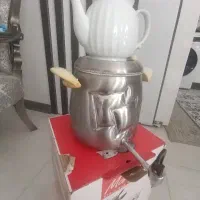 کتری و قوری شیر دار استیل