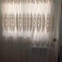 پرده حریر به همراه والون مخمل عرض۱۶۵طول ۲متر۵۰