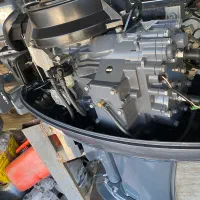 موتور ۴۰ صفر  استارتی داخل کارتون|قایق و سایر وسایل نقلیه|بندر انزلی, قلم گوده|دیوار