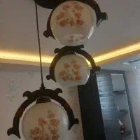 لوستر آویز سه حباب|لوستر و چراغ آویز|اصفهان, باغ فدک|دیوار