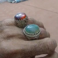 انگشتر عقیق و سوسنی