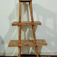 جا .گلدانی.چوبی