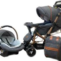 ست (سرویس)۳ تیکه پارچه کنفی|کالسکه و لوازم جانبی|شیراز, شاپورجان|دیوار