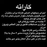 باشگاه رزمی کاراته پروا همراه با تخفیف ثبت نام
