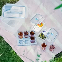 سرویس چای خوری مسافرتی ۶نفره و ۴نفره|ظروف سرو و پذیرایی|آباده, |دیوار