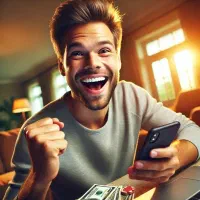 کار فروش با گوشی