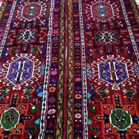 یک جفت فرش کناره دستبافت تازه دپرداخت شده|فرش|میانه, |دیوار