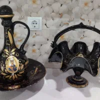 آفتابه لگن و میوه خوری طرح ناصرالدین شاه