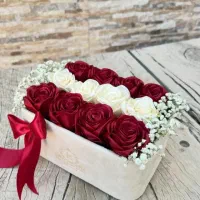 دسته گل روبانی