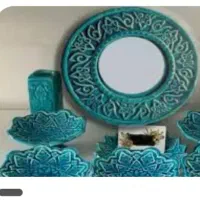 یک سرویس نو ۱۱ تیکه هفت‌سین سفالی