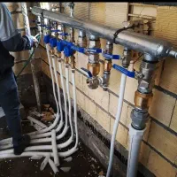 لوله کشی آب فاضلاب برق ساختمان