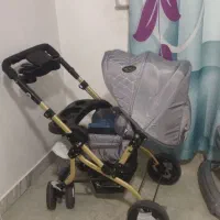 کالسکه نو خیلی تمیز با لباس ۱۹ تیکه نو|کالسکه و لوازم جانبی|کرمانشاه, |دیوار