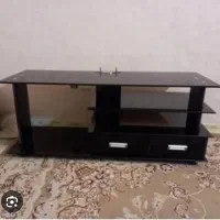 زیری تیلویزیونی شیشه ای تمام مشکی