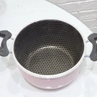 قابلمه دانشجویی گرانیتی زنبوری نچسب ضد خط وخش|ظروف پختوپز|قم, علی آباد سعدگان|دیوار