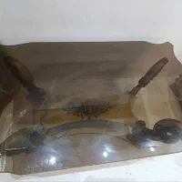 جلو مبلی سه تیکه با شیشه ده میل کلکسیونی|کلکسیون اشیاء عتیقه|خوی, |دیوار