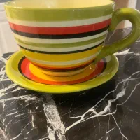 فنجان نعلبکی تزیینی|ظروف سرو و پذیرایی|زنجان, |دیوار