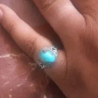 انگشتر فیروزه.ساعت نقره