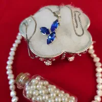 گردنبند جواهر نقره