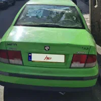 تاکسی سمند سبز دوگانه تمیز، سالم کم کارکرد