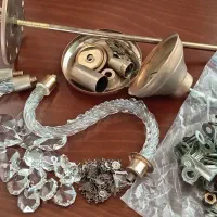 کاسه و قطعات لوستر|لوستر و چراغ آویز|تهران, آبشار|دیوار