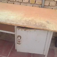 میز سالم چوبی فلزی کشودار