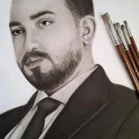 نقاشی پرتره  هدیه|تابلو، نقاشی، عکس|دوگنبدان, |دیوار