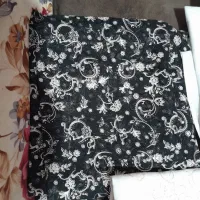 چادر رنگی ومشکی نو