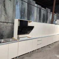 فروش کابینت دست دوم ام دی اف  همراه سینگ هود