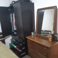 کمدلباس MDF و دراور چوب