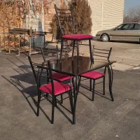 میز و صندلی پشت فلزی|میز و صندلی غذاخوری|ارومیه, |دیوار