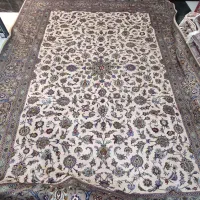 جفت فرش دستبافت ۱۲متری کرک کاشان.