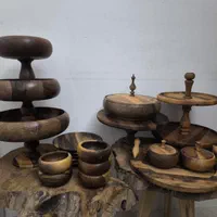 میوه خوری چوبی پایه دار قطر ۳۰ سانت