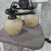 لوستر چوبی ست با آشپزخونه