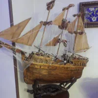 کشتی دکوری چوبی