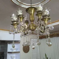 2 عدد برنز 4 شاخه با 8 لاله