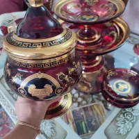 کریستال دکوری دوپوست اناری ورساچه نو جهیزیه|صنایع دستی و سایر لوازم تزئینی|تهران, پونک|دیوار