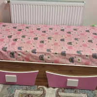 تخت(بدون تشک) و کمد نوجوان|تخت و سرویس خواب|گلپایگان, |دیوار