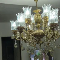 لوستر اصل ۱۲شعله|لوستر و چراغ آویز|قزوین, |دیوار