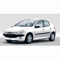 206 تیپ ۵ مدل ۹۵ بی رنگ