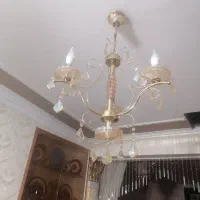 لوستر ۳ شاخه.، دو عدد|لوستر و چراغ آویز|یزد, |دیوار