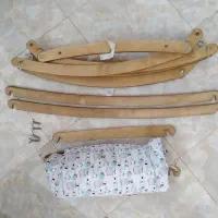 گهواره چوبی تاشو.بدرتولدتا ۱۵ کیلو.نوع چوب روسی|تخت و سرویس خواب|رودسر, |دیوار