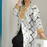حراج مانتو سفید بلند