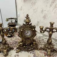 ساعت و شمعدانی ست|ساعت دیواری و تزئینی|تهران, نازی‌آباد|دیوار