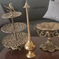 میوه خوری سالنی،شیرینی،اجیل خوری برنزی گلاب برنجی|صنایع دستی و سایر لوازم تزئینی|اسلام‌شهر, زرافشان|دیوار