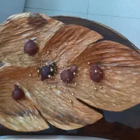 ظرف شیرینی و میوه چوب گردو